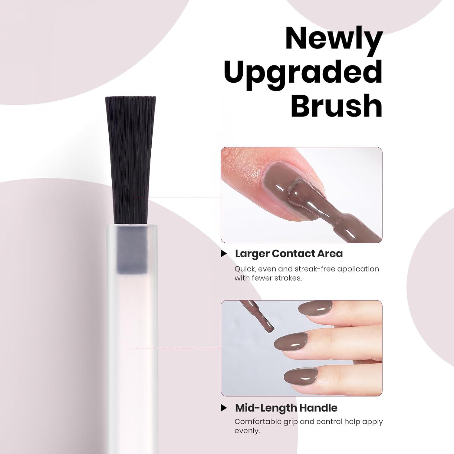 imageBeetles Nude Pink Gel Nail Polish  Misty Rose Jelly Gel Polish Hema Free Natural Nude Pink Nail Polish Nail Concealer Sheer Translucent Effect Soak Off UV Nail Art Manicure Gift for Women 15MLHemaFree Latte Routine