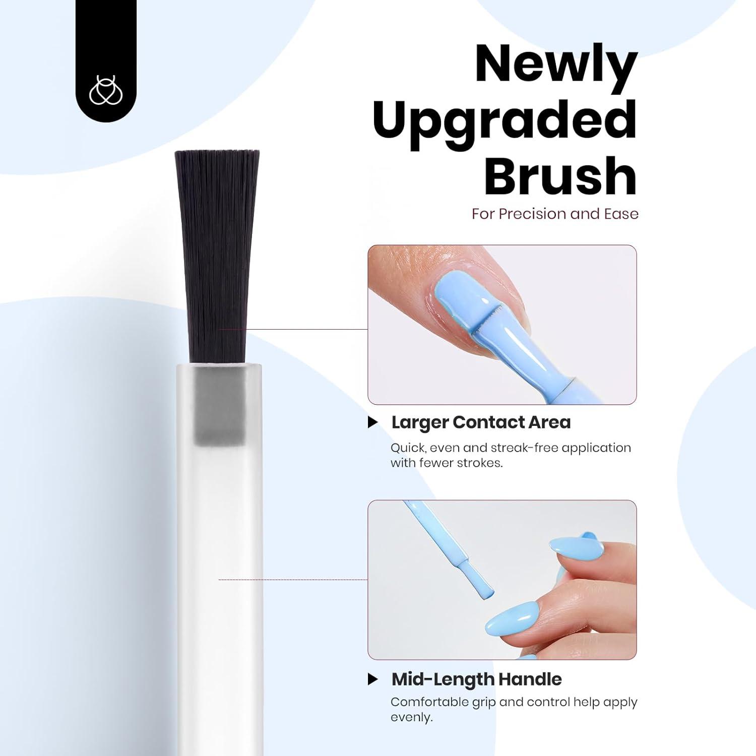 imageBeetles Nude Pink Gel Nail Polish  Misty Rose Jelly Gel Polish Hema Free Natural Nude Pink Nail Polish Nail Concealer Sheer Translucent Effect Soak Off UV Nail Art Manicure Gift for Women 15MLHemafree Blue Memories