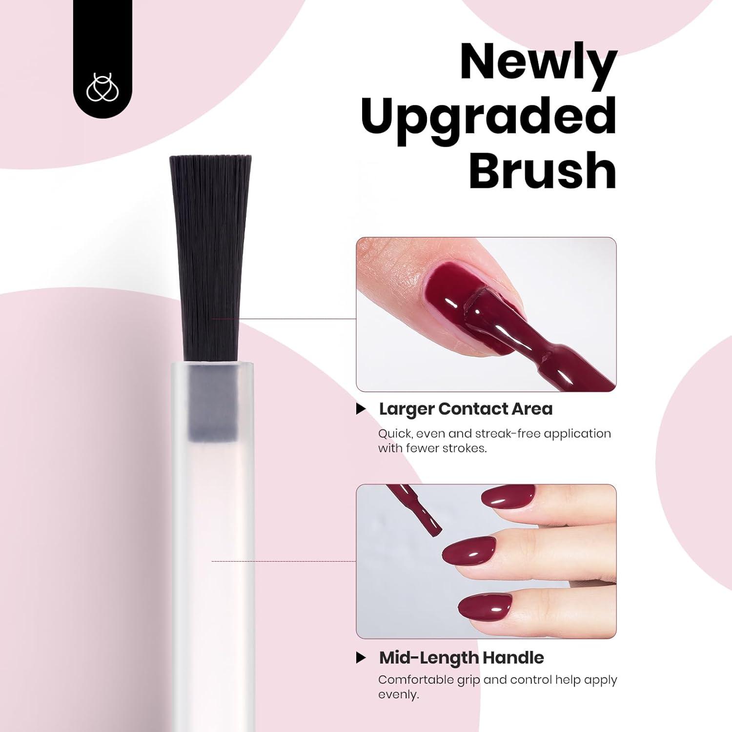 imageBeetles Nude Pink Gel Nail Polish  Misty Rose Jelly Gel Polish Hema Free Natural Nude Pink Nail Polish Nail Concealer Sheer Translucent Effect Soak Off UV Nail Art Manicure Gift for Women 15MLModern Berry