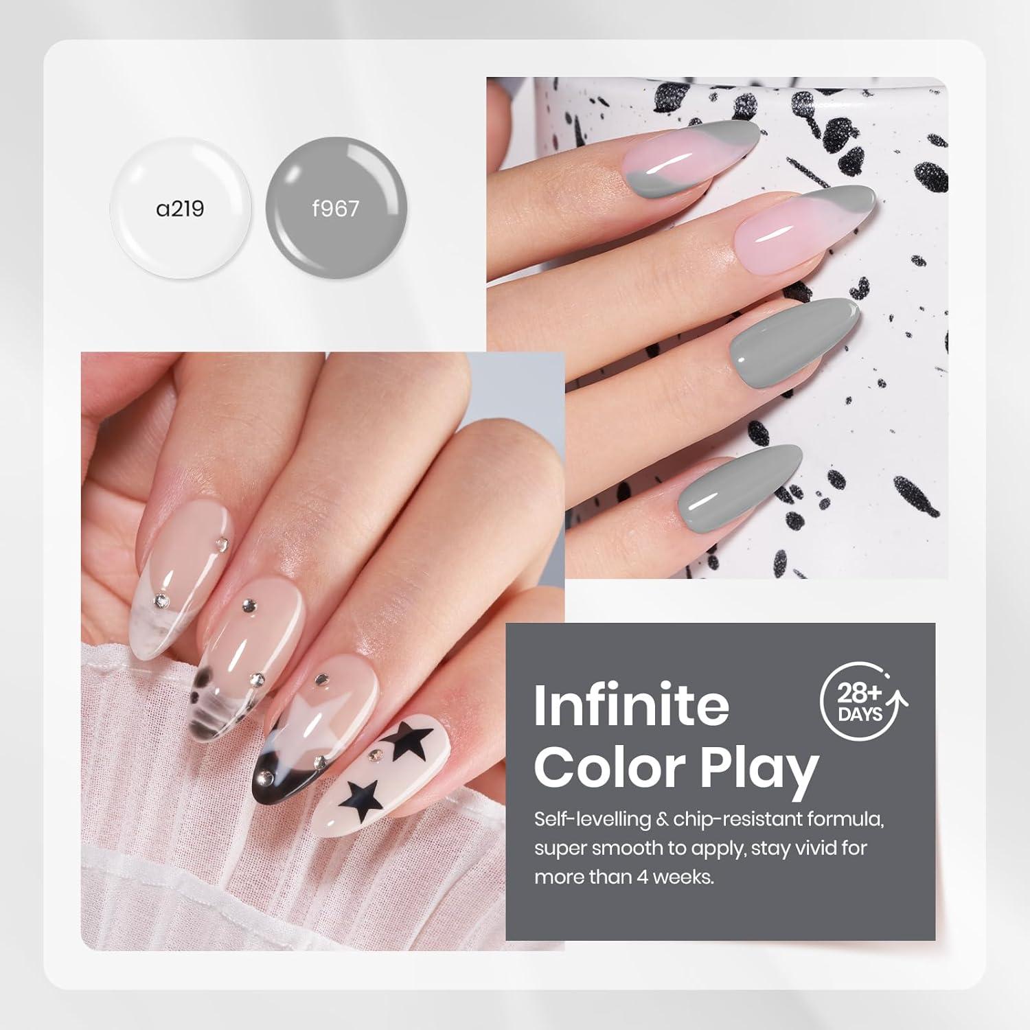 imageBeetles Pearl Gel Nail Polish 6 Colors Shimmer Cat Eye Holographic Glitter Nail Polish Set with Magnet Rainbow Mermaid Swirl Shell Thread Purple Pink Blue Green Velvet Gel Manicure Gifts for WomenSoft Eclipse