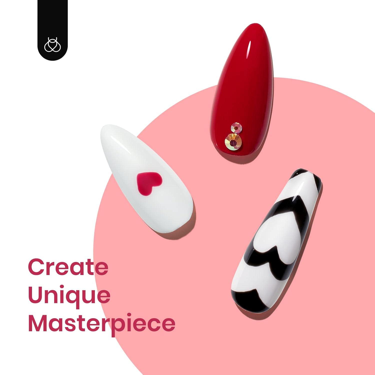 imageBeetles Pearl Gel Nail Polish 6 Colors Shimmer Cat Eye Holographic Glitter Nail Polish Set with Magnet Rainbow Mermaid Swirl Shell Thread Purple Pink Blue Green Velvet Gel Manicure Gifts for Women6 Colors Queen of Hearts