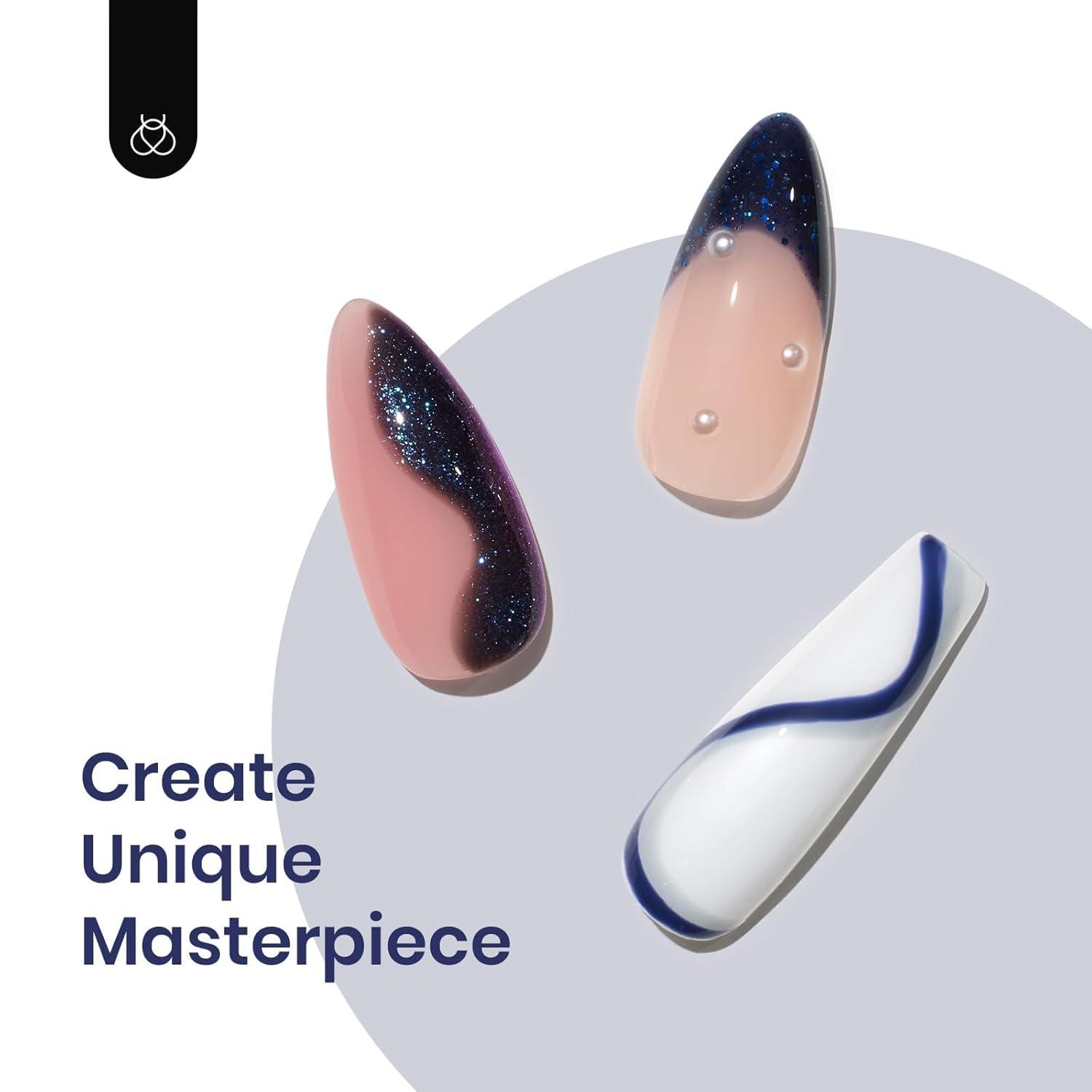 imageBeetles Pearl Gel Nail Polish 6 Colors Shimmer Cat Eye Holographic Glitter Nail Polish Set with Magnet Rainbow Mermaid Swirl Shell Thread Purple Pink Blue Green Velvet Gel Manicure Gifts for Women14A3 Starry Nightfall