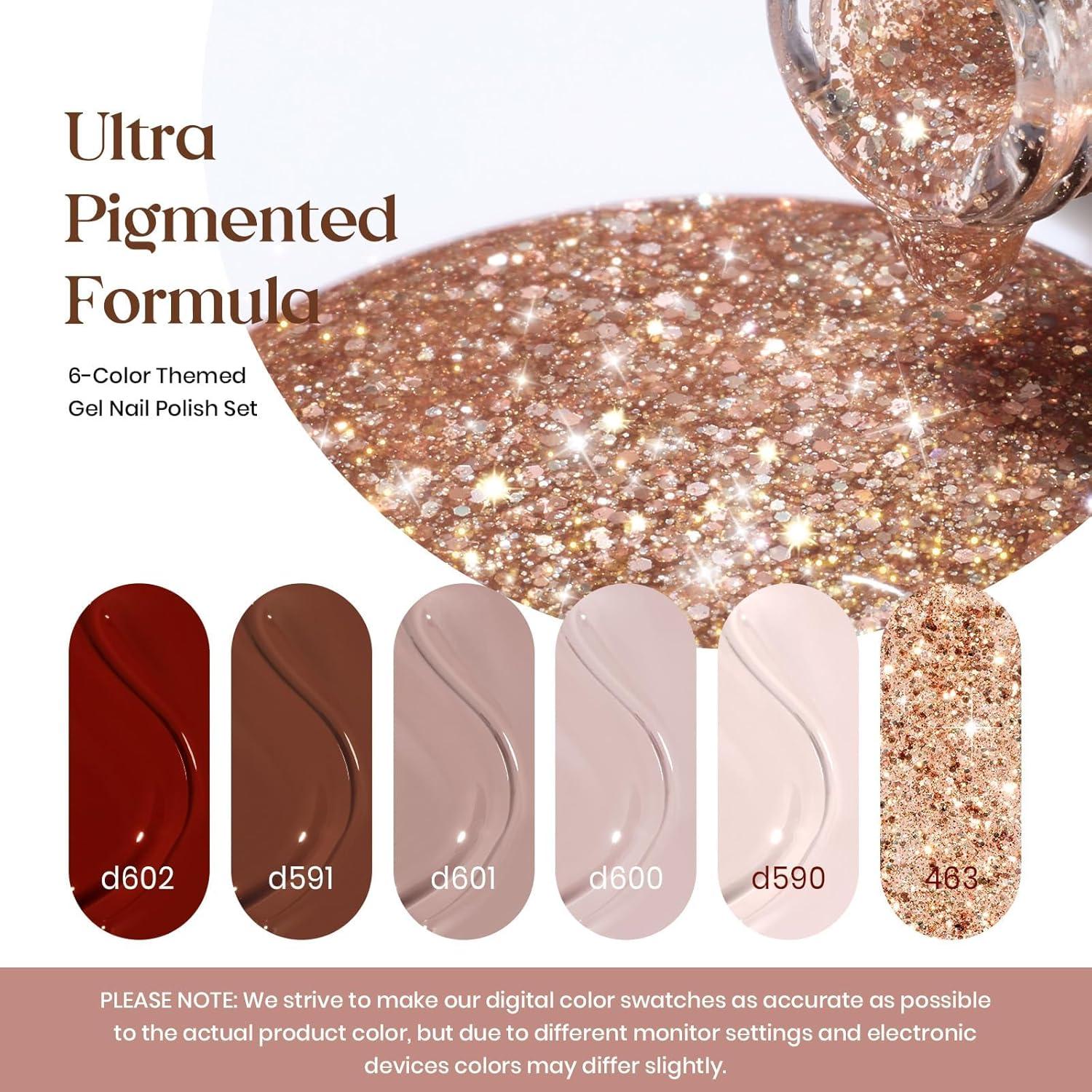 imageBeetles Pearl Gel Nail Polish 6 Colors Shimmer Cat Eye Holographic Glitter Nail Polish Set with Magnet Rainbow Mermaid Swirl Shell Thread Purple Pink Blue Green Velvet Gel Manicure Gifts for Women00Smooth Hazelnut