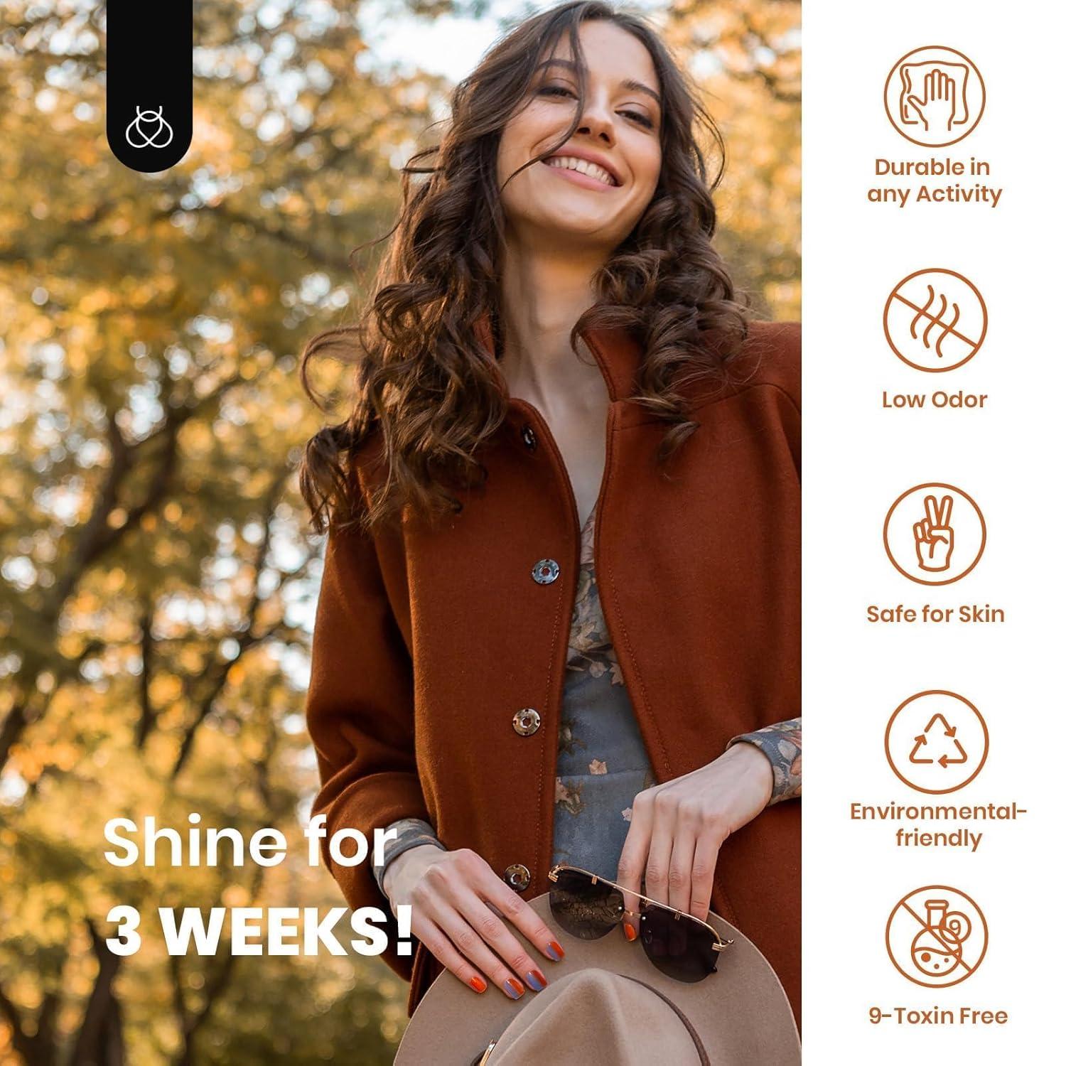 imageBeetles Pearl Gel Nail Polish 6 Colors Shimmer Cat Eye Holographic Glitter Nail Polish Set with Magnet Rainbow Mermaid Swirl Shell Thread Purple Pink Blue Green Velvet Gel Manicure Gifts for Women00Fall Glimmer