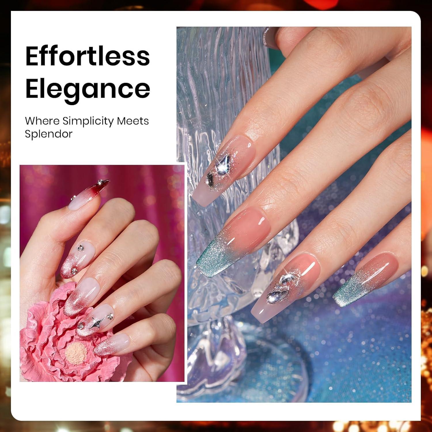 imageBeetles Pearl Gel Nail Polish 6 Colors Shimmer Cat Eye Holographic Glitter Nail Polish Set with Magnet Rainbow Mermaid Swirl Shell Thread Purple Pink Blue Green Velvet Gel Manicure Gifts for Women6 Colors Urban Grace Cat Eye