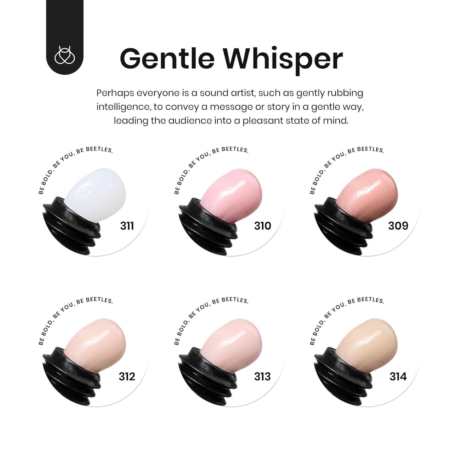 imageBeetles Poly Nail Gel Kit  6 Colors Jelly Nude Extension Kit with Slip Solution Builder Nail Enhancement for Beginner ampamp Professional Long Lasting DIY Home Christmas Gift for Women UV ampamp LED NeededGentle Whisper