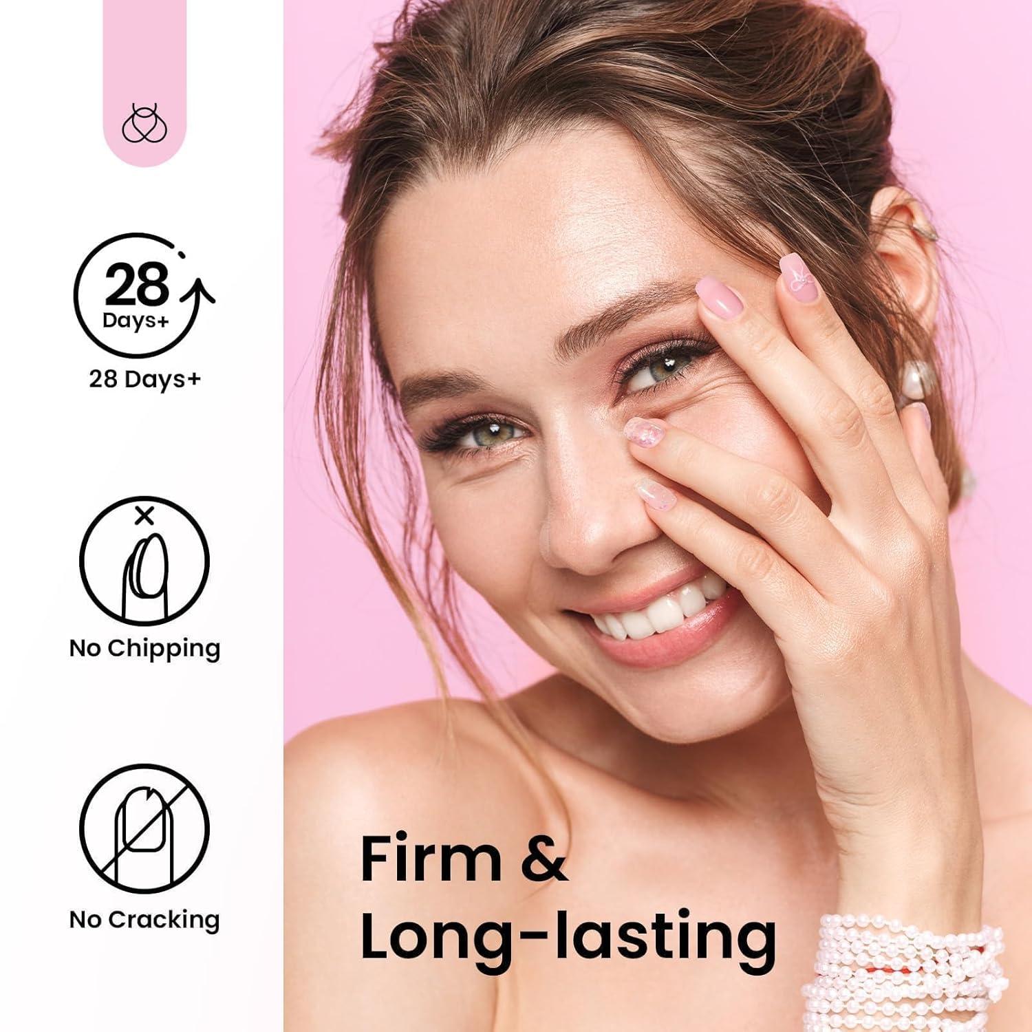 imageBeetles Poly Nail Gel Kit  6 Colors Jelly Nude Extension Kit with Slip Solution Builder Nail Enhancement for Beginner ampamp Professional Long Lasting DIY Home Christmas Gift for Women UV ampamp LED NeededRose Love