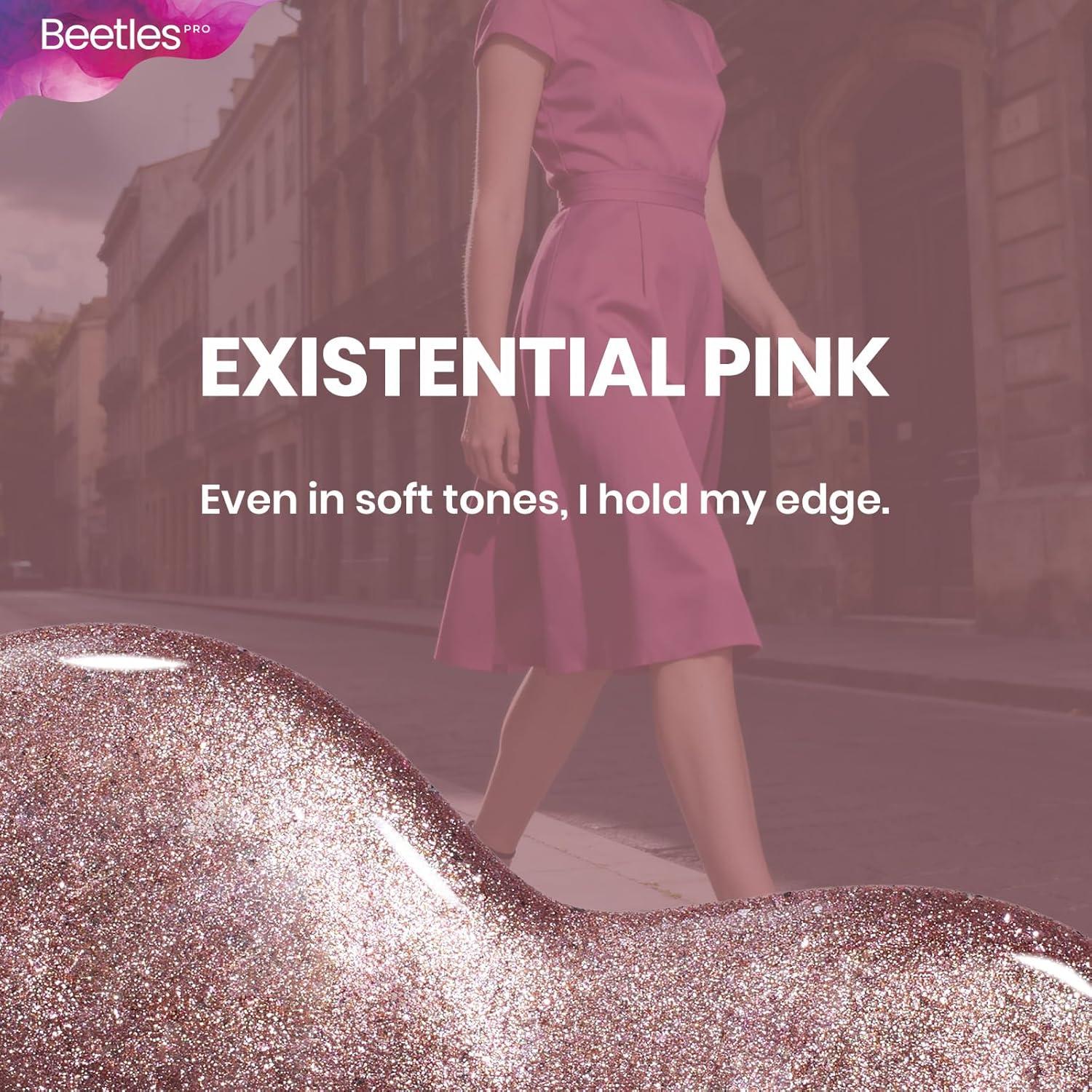 imageBeetles Pro Pink Gel Polish  Shake It Off 1 Pcs 20ml Nude Pink Color Gel Polish UV Nail Lamp Cure Needed Nail Arts SalonQuality Shine Long LastingExistential Pink