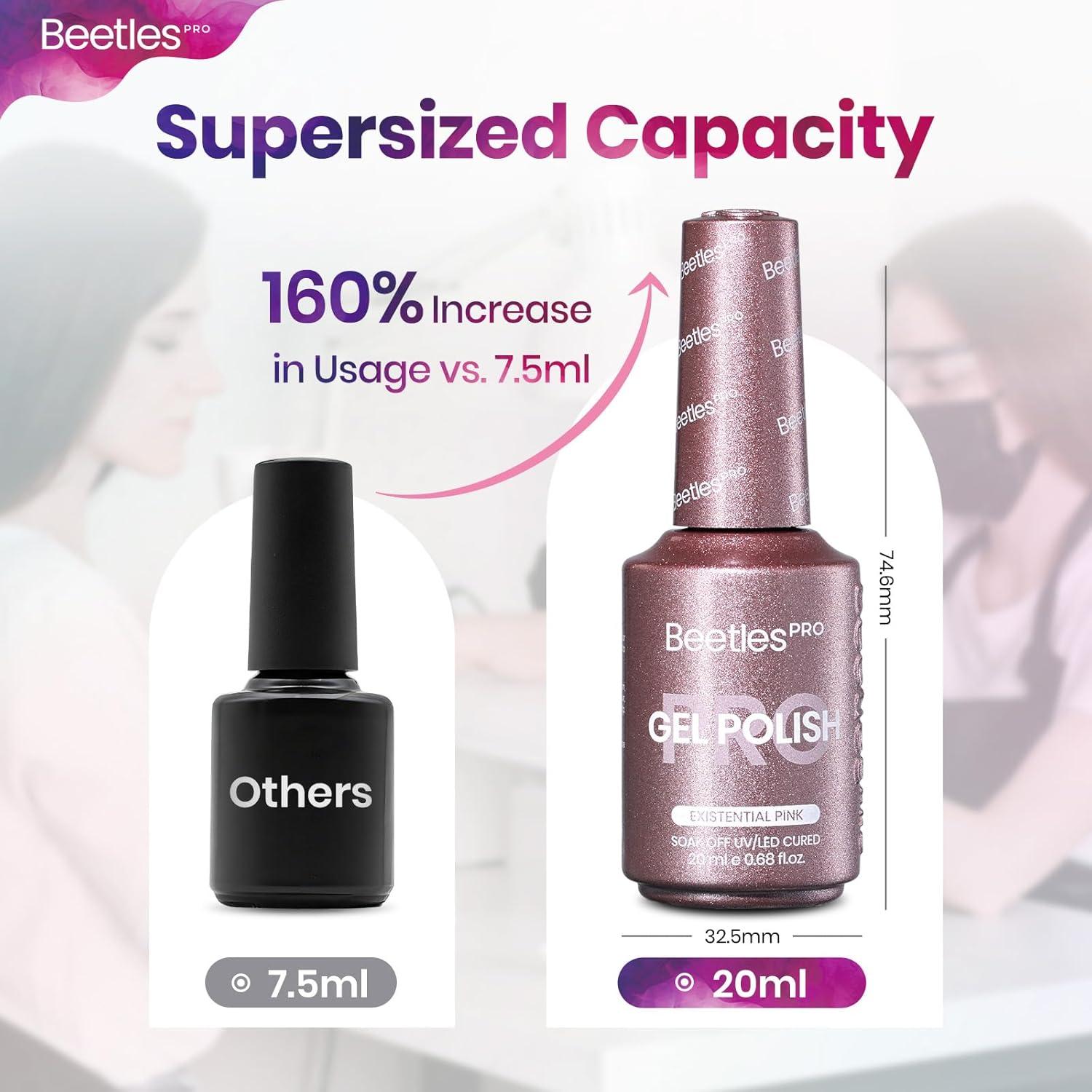 imageBeetles Pro Pink Gel Polish  Shake It Off 1 Pcs 20ml Nude Pink Color Gel Polish UV Nail Lamp Cure Needed Nail Arts SalonQuality Shine Long LastingExistential Pink