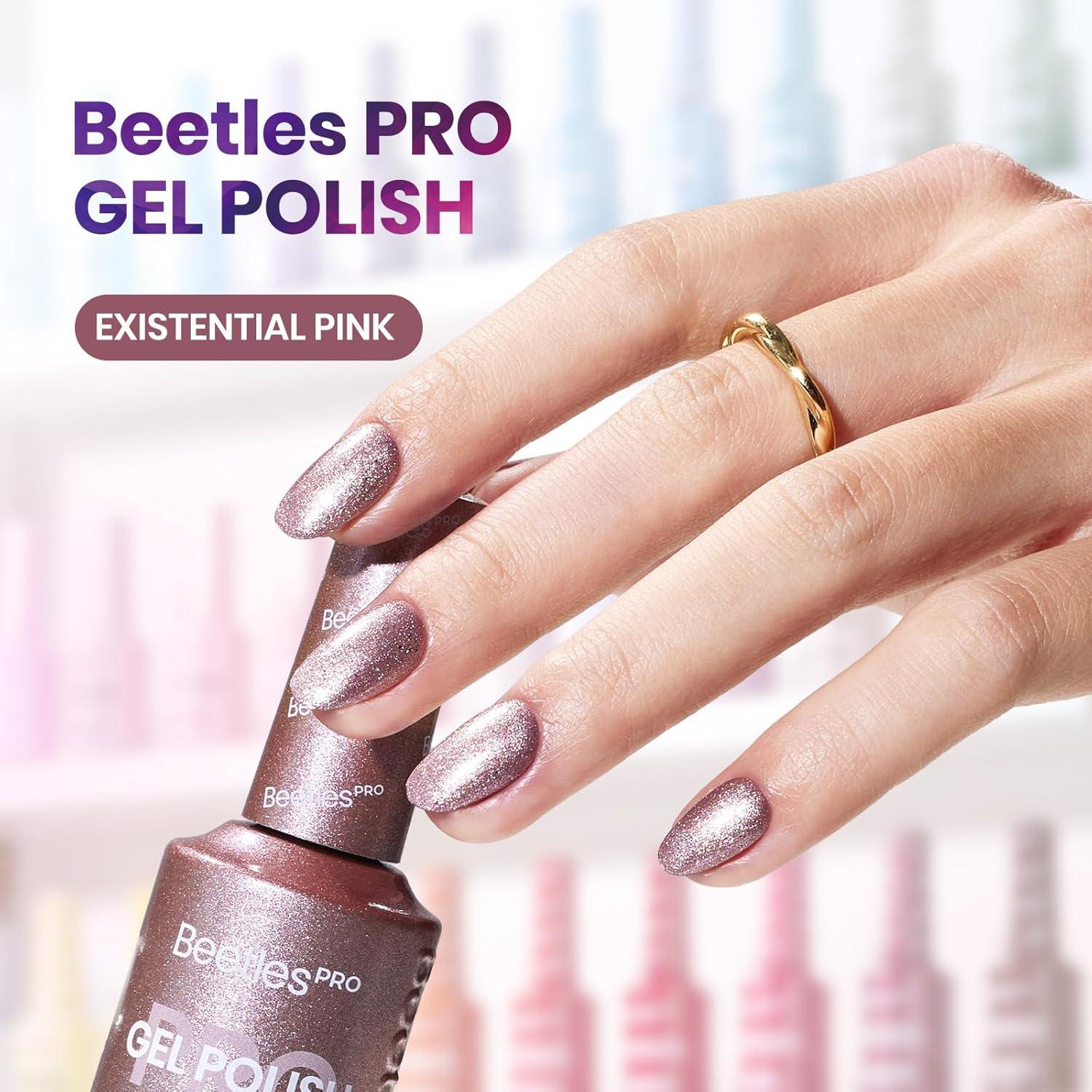 imageBeetles Pro Pink Gel Polish  Shake It Off 1 Pcs 20ml Nude Pink Color Gel Polish UV Nail Lamp Cure Needed Nail Arts SalonQuality Shine Long LastingExistential Pink