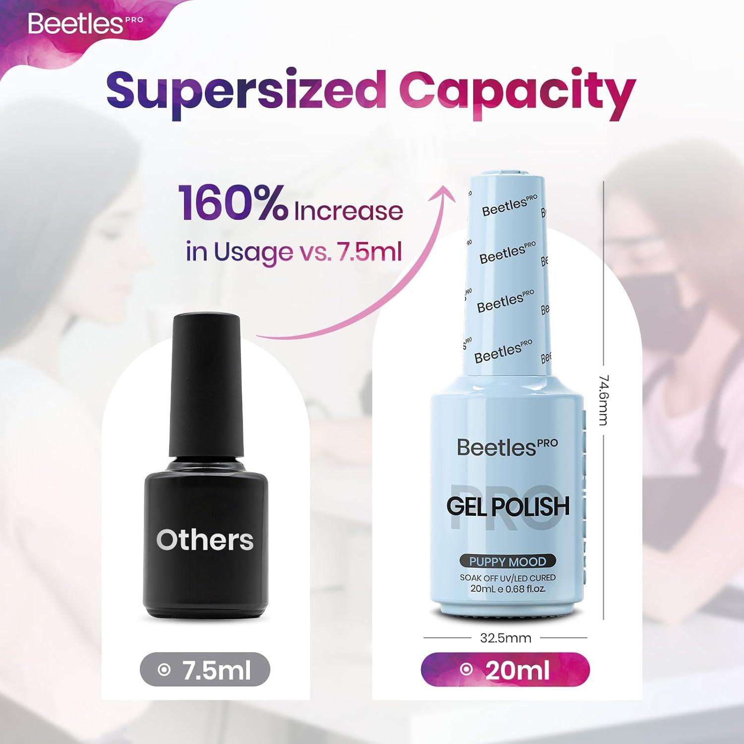 imageBeetles Pro Pink Gel Polish  Shake It Off 1 Pcs 20ml Nude Pink Color Gel Polish UV Nail Lamp Cure Needed Nail Arts SalonQuality Shine Long LastingPUPPY MOOD