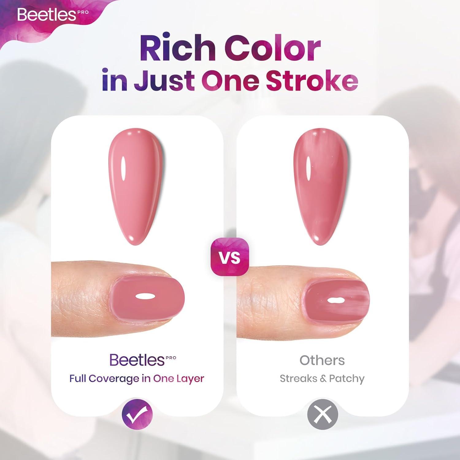 imageBeetles Pro Pink Gel Polish  Shake It Off 1 Pcs 20ml Nude Pink Color Gel Polish UV Nail Lamp Cure Needed Nail Arts SalonQuality Shine Long LastingShake If Off