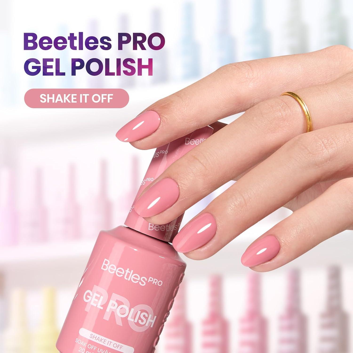 imageBeetles Pro Pink Gel Polish  Shake It Off 1 Pcs 20ml Nude Pink Color Gel Polish UV Nail Lamp Cure Needed Nail Arts SalonQuality Shine Long LastingShake If Off