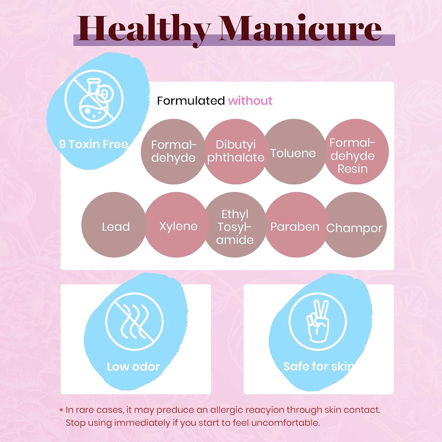 imageBeetles Purple Gel Nail Polish Set Fall Burgundy Red Dark Purple Rose Petals Color Soak Off UV Light Cure Gel Polish Nail Art Design Gifts for Women