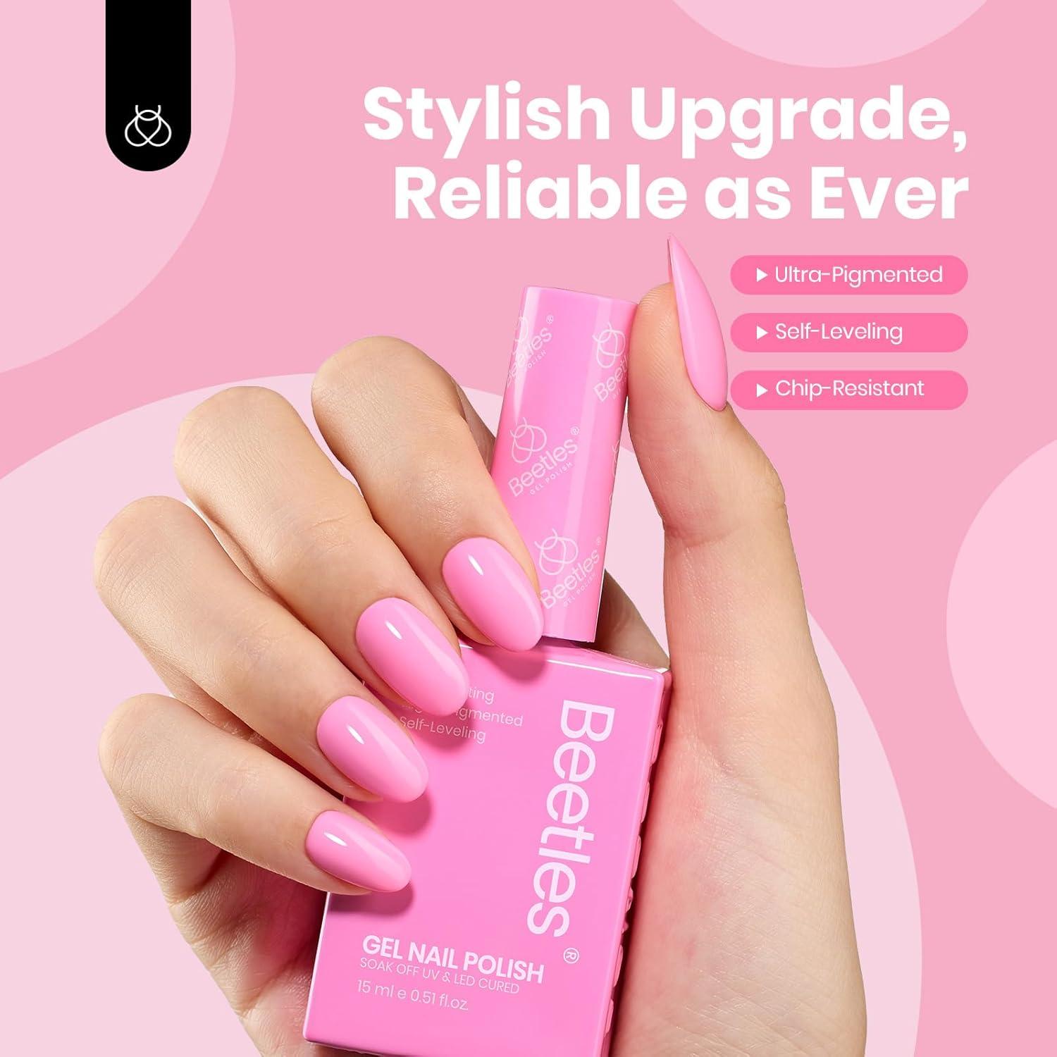 imageBeetles Winter Gel Polish Hema Free Brown Gel Nail Polish Soak Off Uv LED Nail Lamp 15ml DIY Home Manicure Salon Gift for Women Beyonce CaramelFirst Crush