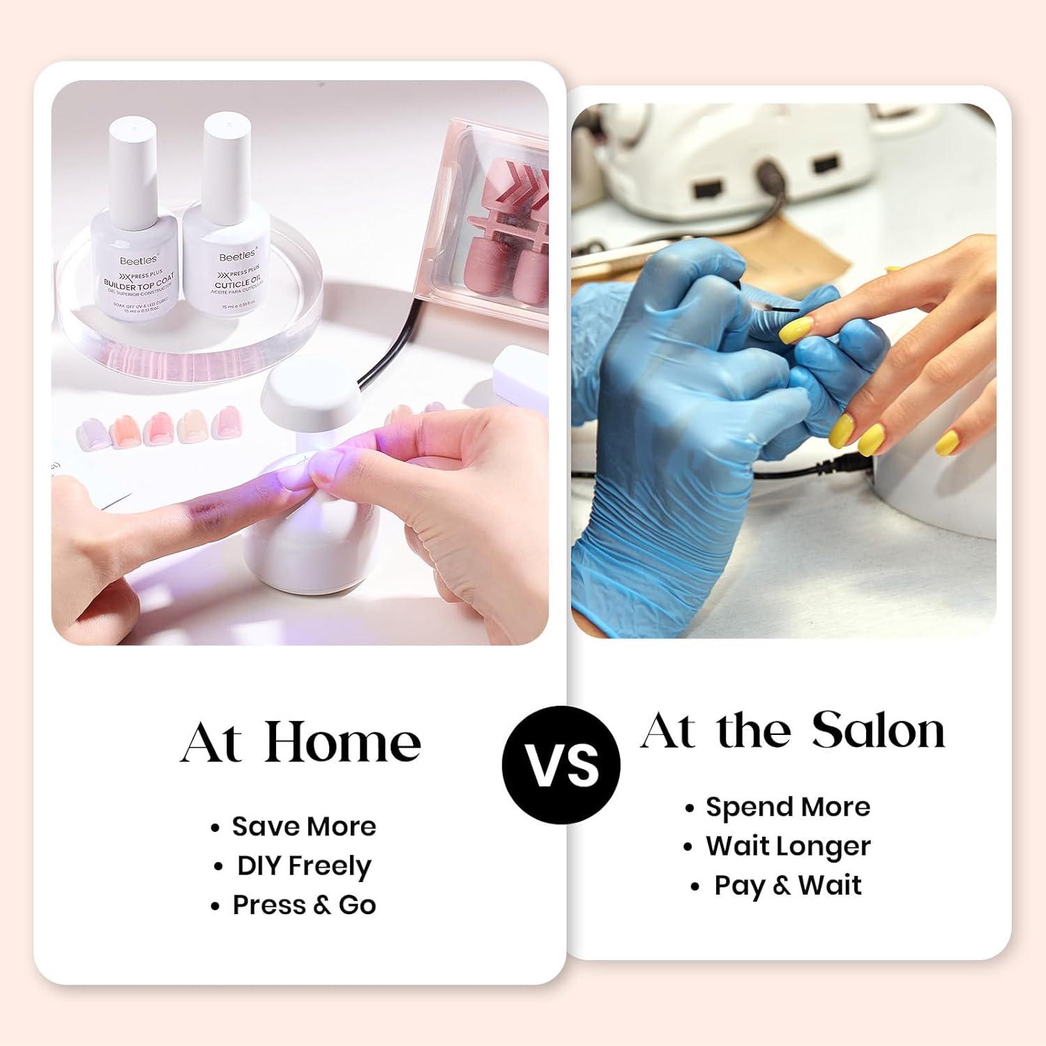 imageBeetles X Press Plus Red French Tip Nails  Crimson French  5 Colors Christmas Press On Nails Short Square  16 Sizes 160 Pcs Natural Salon Quality For Fall Nails2S SquareCat Eye Candy Nova Kit