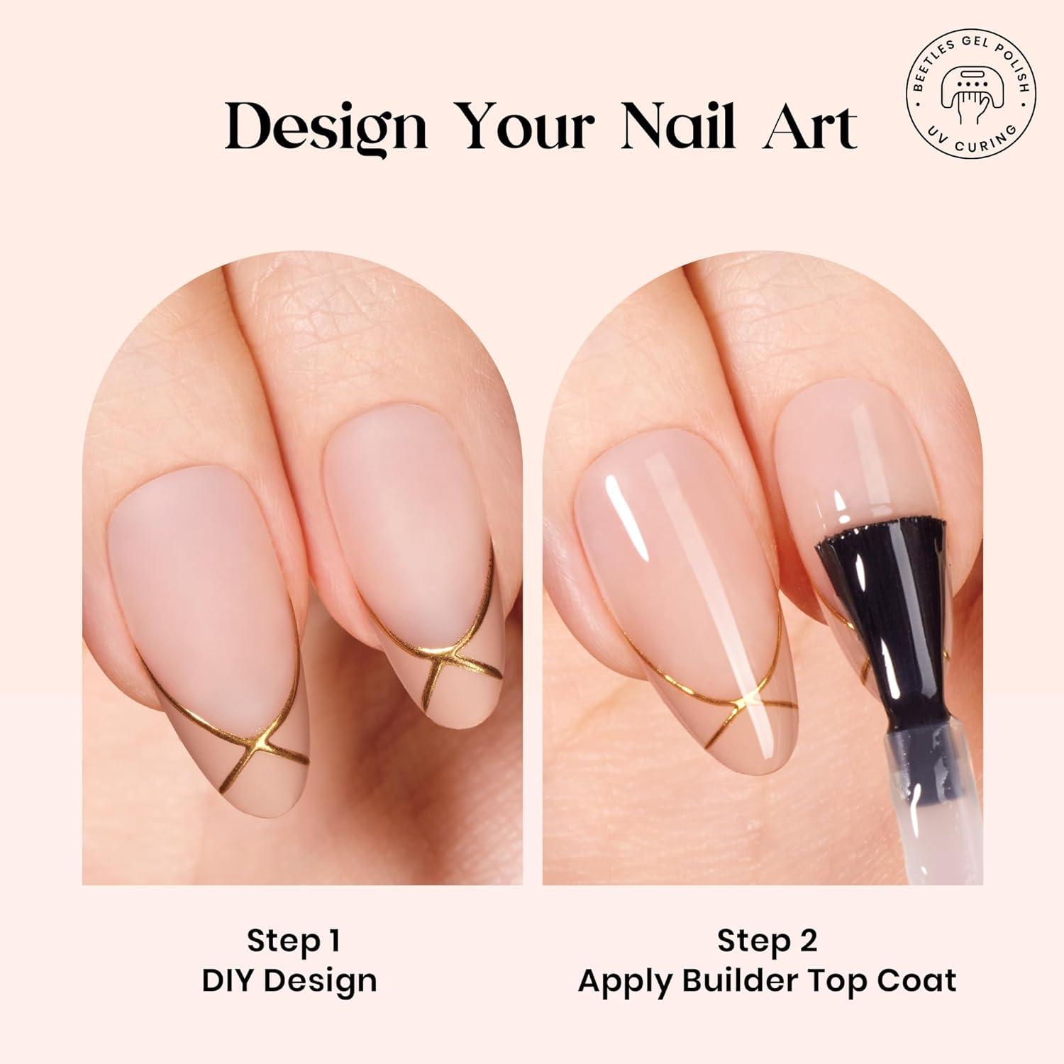 imageBeetles X Press Plus Red French Tip Nails  Crimson French  5 Colors Christmas Press On Nails Short Square  16 Sizes 160 Pcs Natural Salon Quality For Fall Nails5S AlmondCappuccino Mousse French Kit