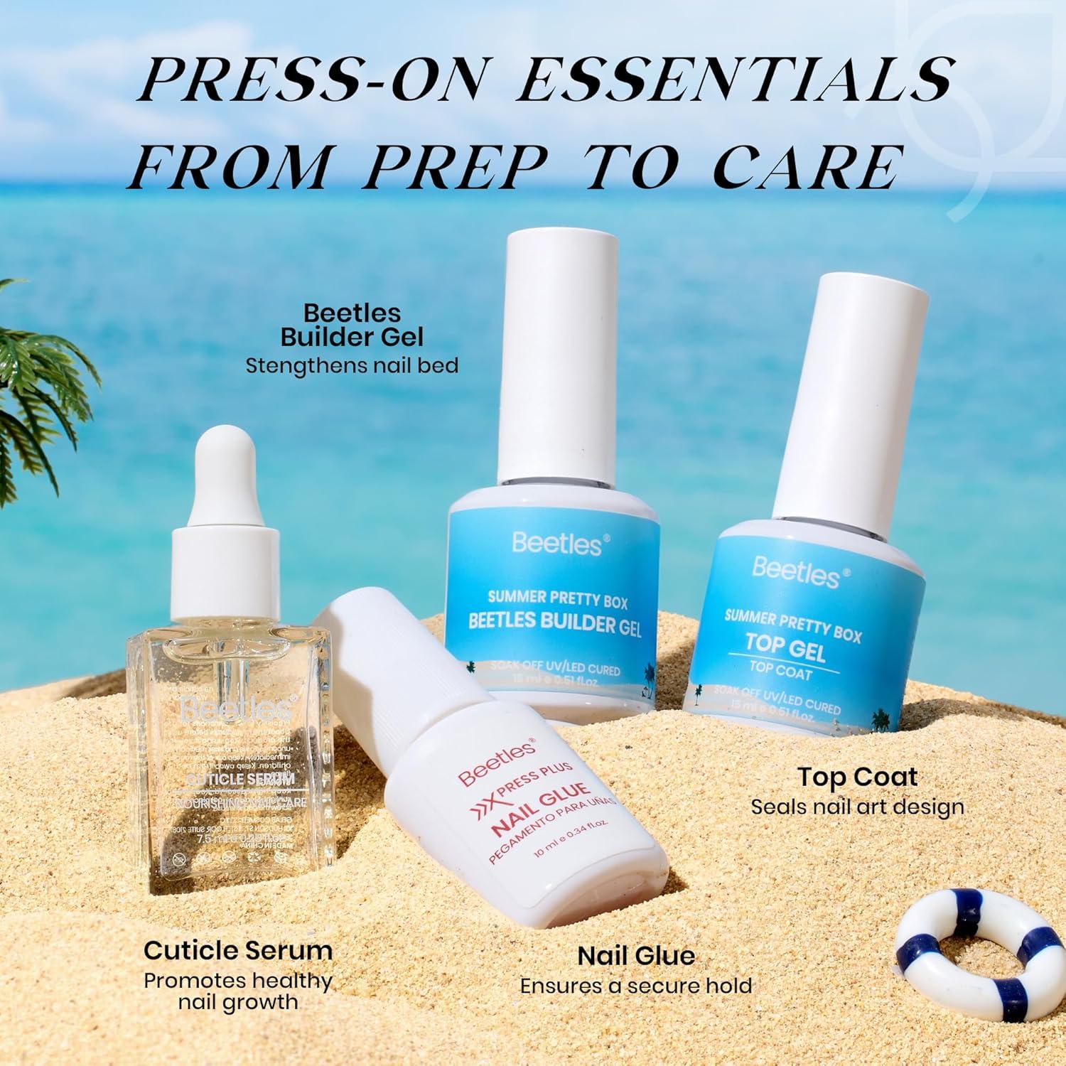 imageBeetles X Press Plus on Nails Kit Summer Pretty Box with Picnic Basket AllinOne Summer French Tips Press on Nails Kit with Nail Gels and Tools Best Gift for Girls Women2025 Limited Edition0Beetles Summer Pretty Box0