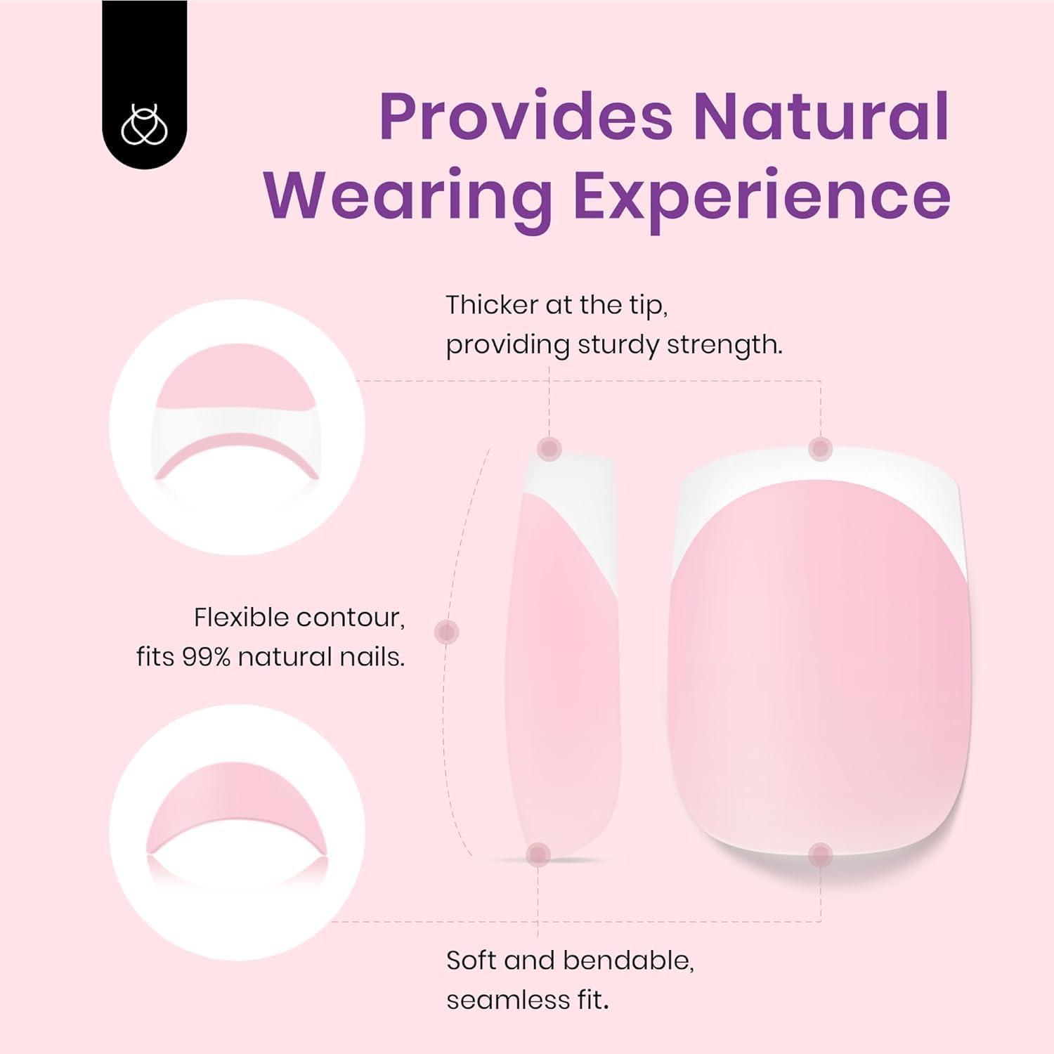 imageBeetles X Press Plus on Nails Kit Summer Pretty Box with Picnic Basket AllinOne Summer French Tips Press on Nails Kit with Nail Gels and Tools Best Gift for Girls Women2025 Limited EditionAUltra Short Square