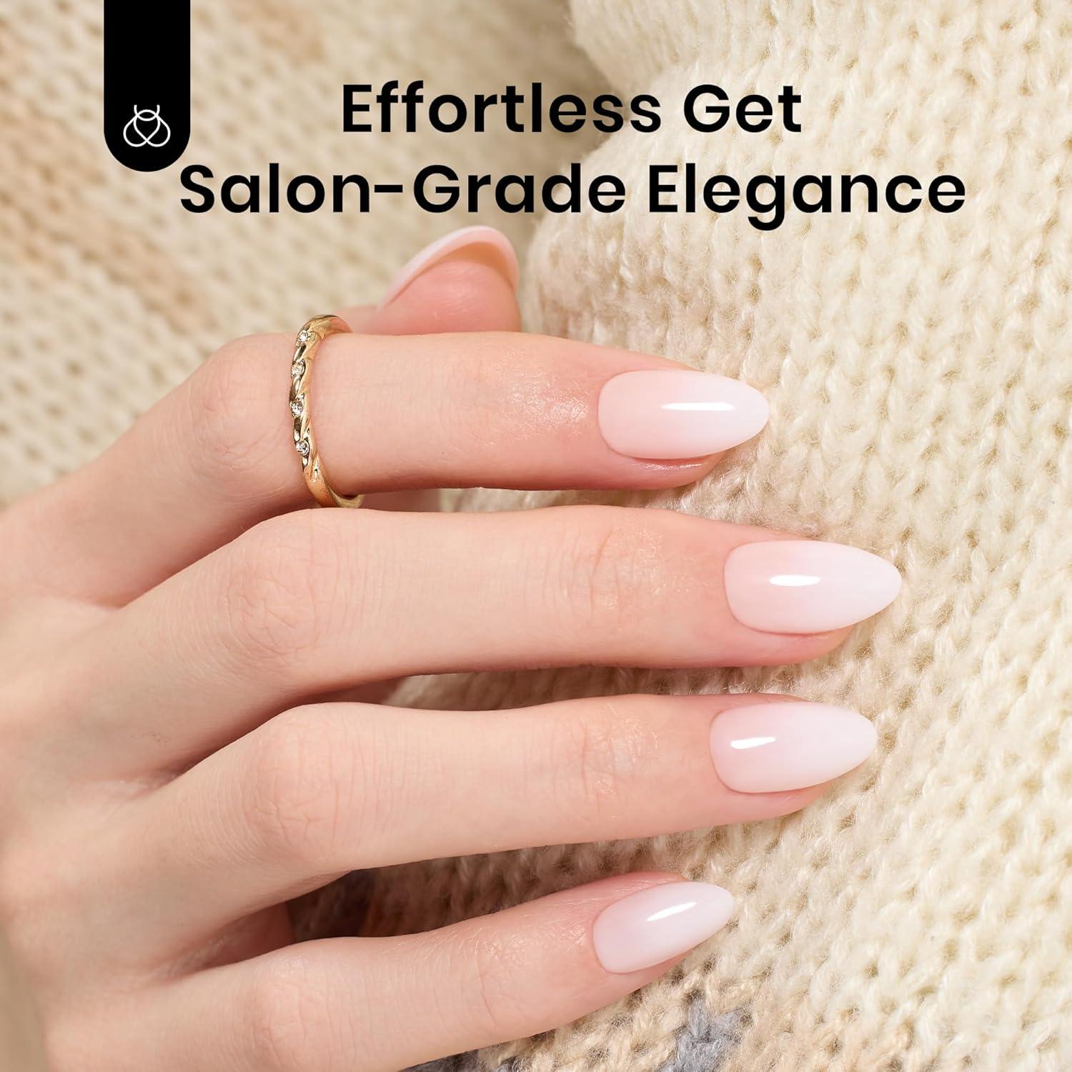 imageBeetles X Press Plus on Nails Kit Summer Pretty Box with Picnic Basket AllinOne Summer French Tips Press on Nails Kit with Nail Gels and Tools Best Gift for Girls Women2025 Limited EditionCShort AlmondCloud Fade