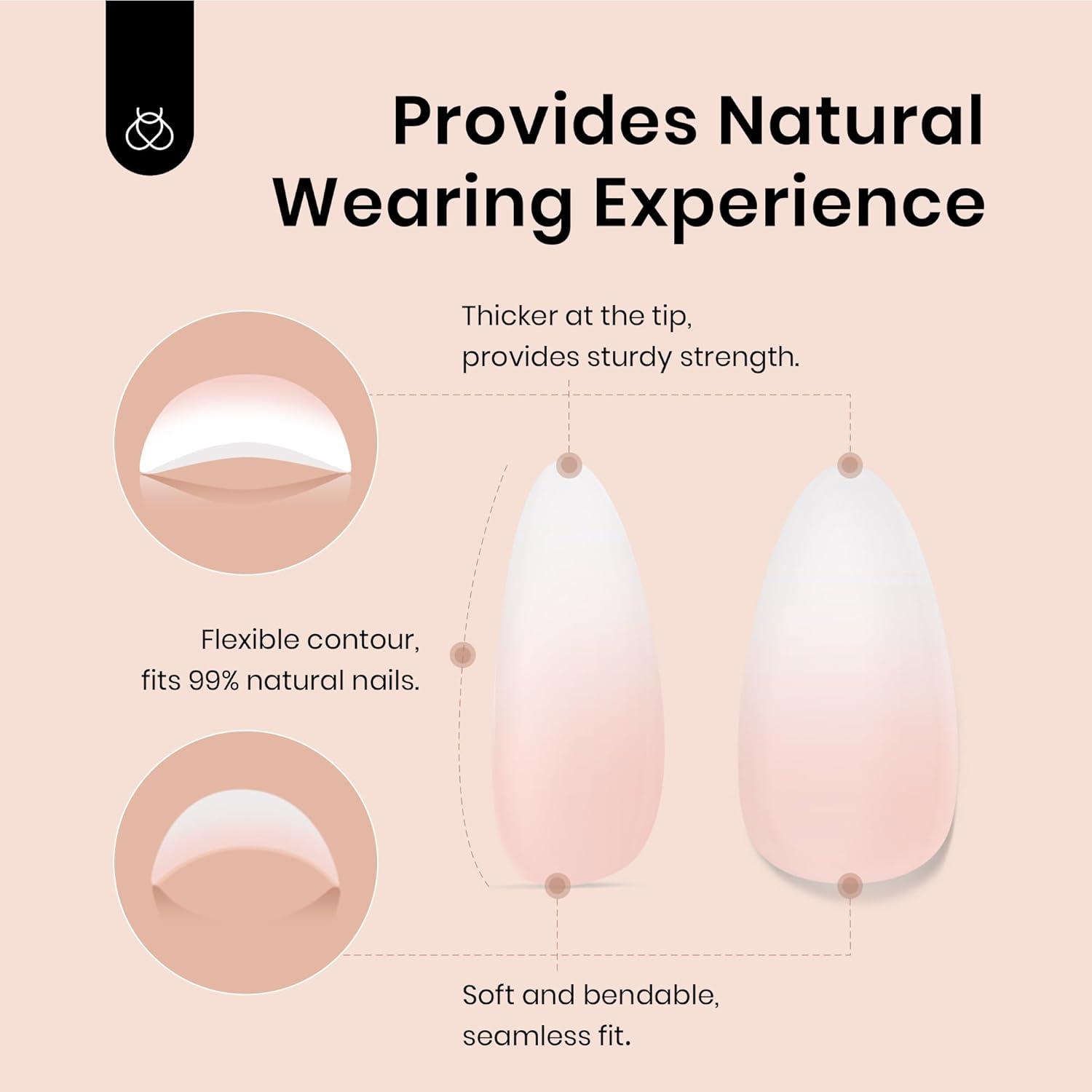 imageBeetles X Press Plus on Nails Kit Summer Pretty Box with Picnic Basket AllinOne Summer French Tips Press on Nails Kit with Nail Gels and Tools Best Gift for Girls Women2025 Limited EditionCShort AlmondCloud Fade