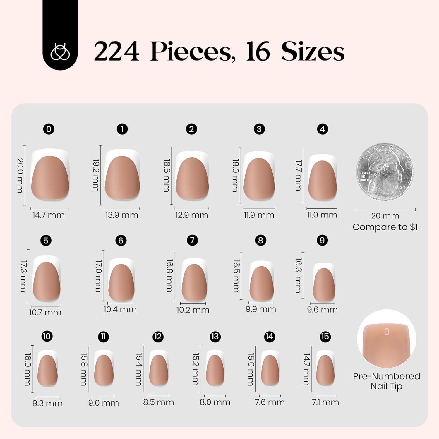 imageBeetles X Press Plus on Nails Kit Summer Pretty Box with Picnic Basket AllinOne Summer French Tips Press on Nails Kit with Nail Gels and Tools Best Gift for Girls Women2025 Limited EditionDShort Squaval