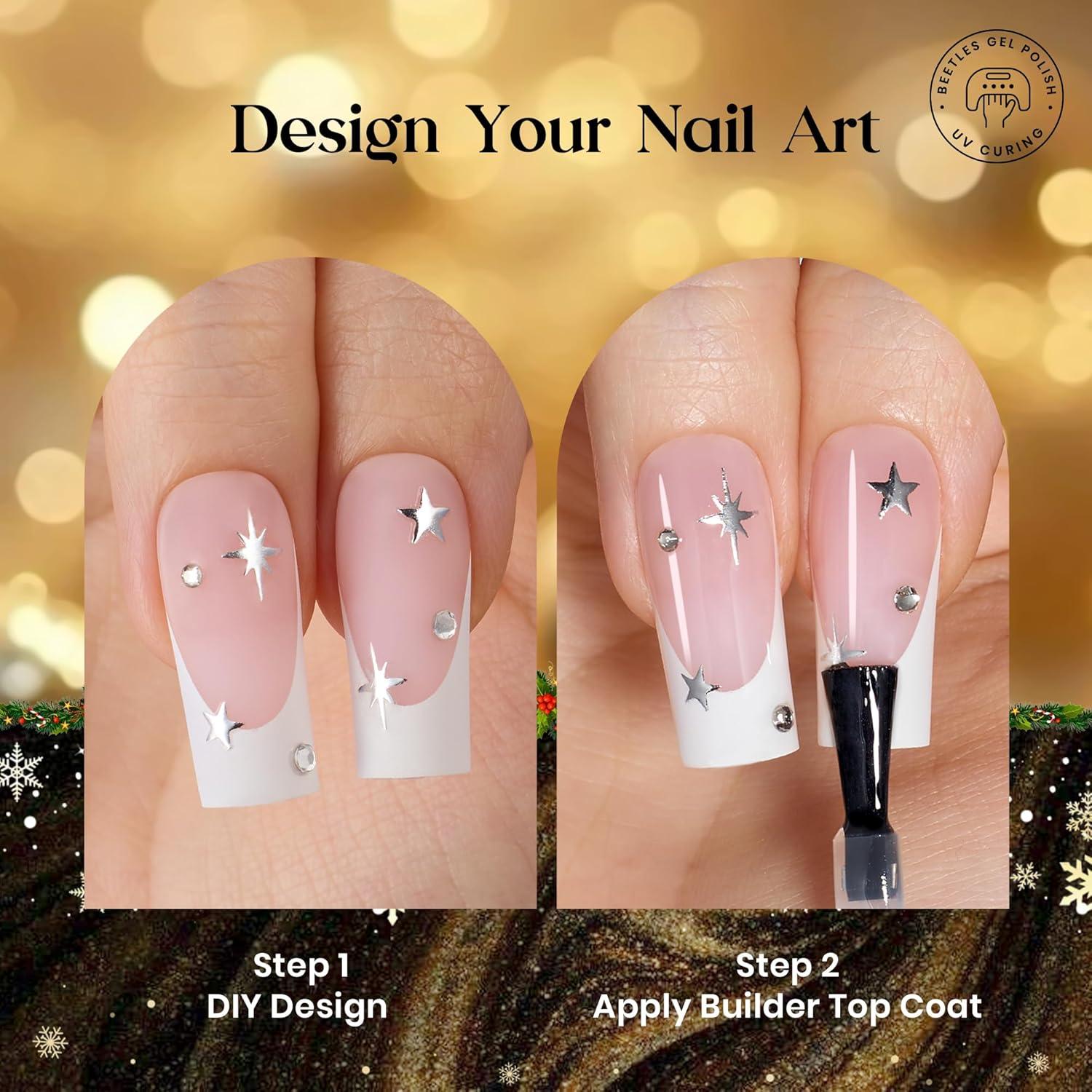 imageBeetles X Press Plus on Nails Kit Summer Pretty Box with Picnic Basket AllinOne Summer French Tips Press on Nails Kit with Nail Gels and Tools Best Gift for Girls Women2025 Limited Edition4Beetles X Press Kit4