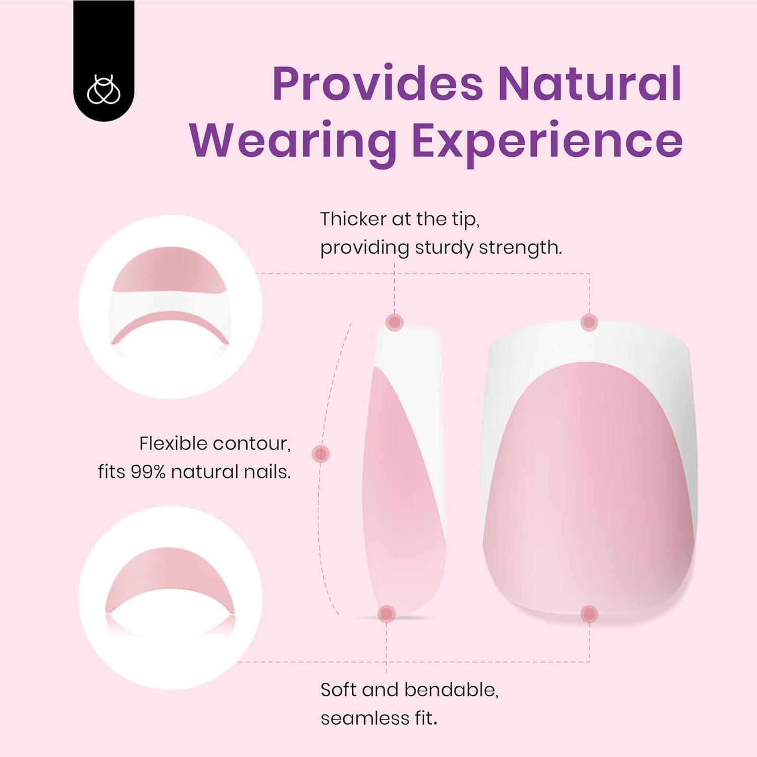 imageBeetles X Press Plus on Nails Kit Summer Pretty Box with Picnic Basket AllinOne Summer French Tips Press on Nails Kit with Nail Gels and Tools Best Gift for Girls Women2025 Limited EditionAShort Squaval