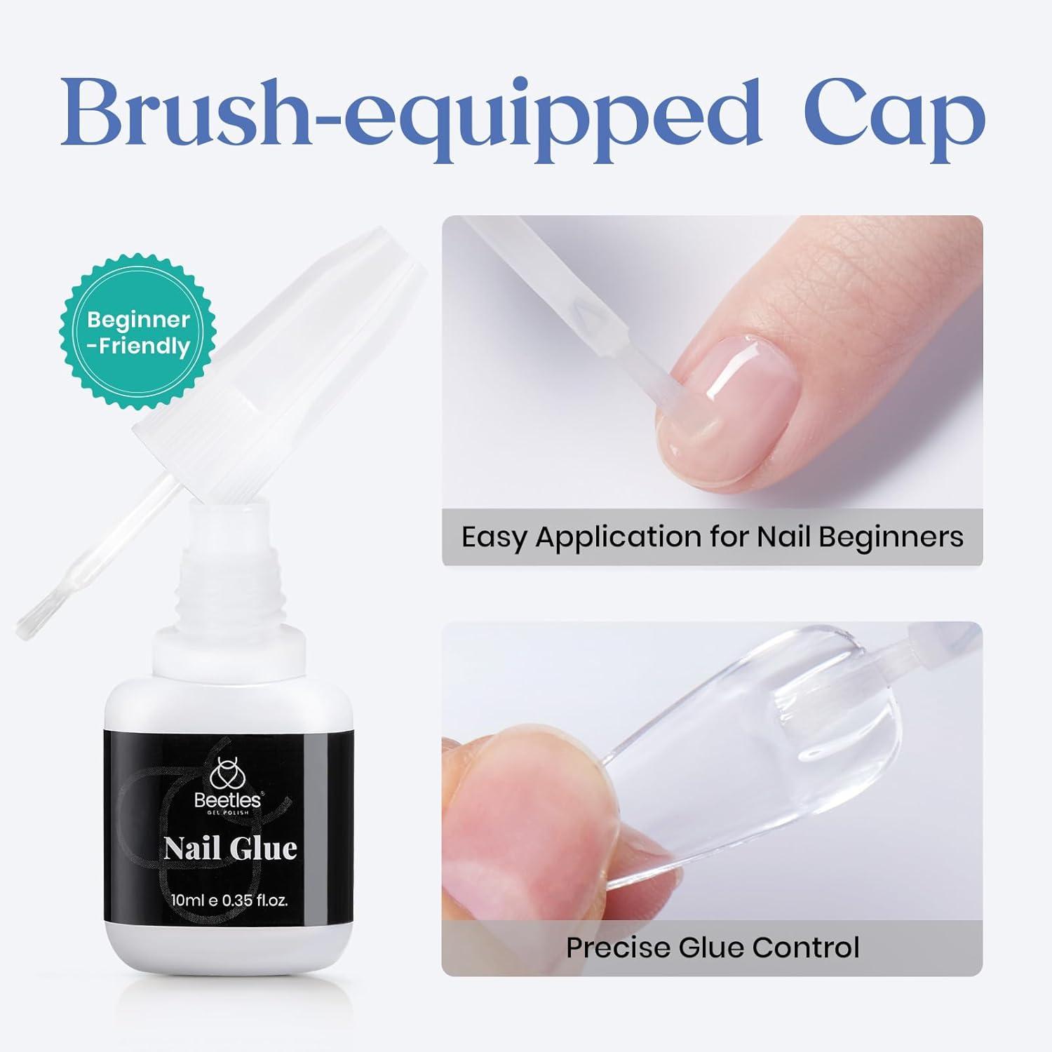 imageBeetles X Press Plus on Nails Kit Summer Pretty Box with Picnic Basket AllinOne Summer French Tips Press on Nails Kit with Nail Gels and Tools Best Gift for Girls Women2025 Limited EditionZ10ml Nail Glue