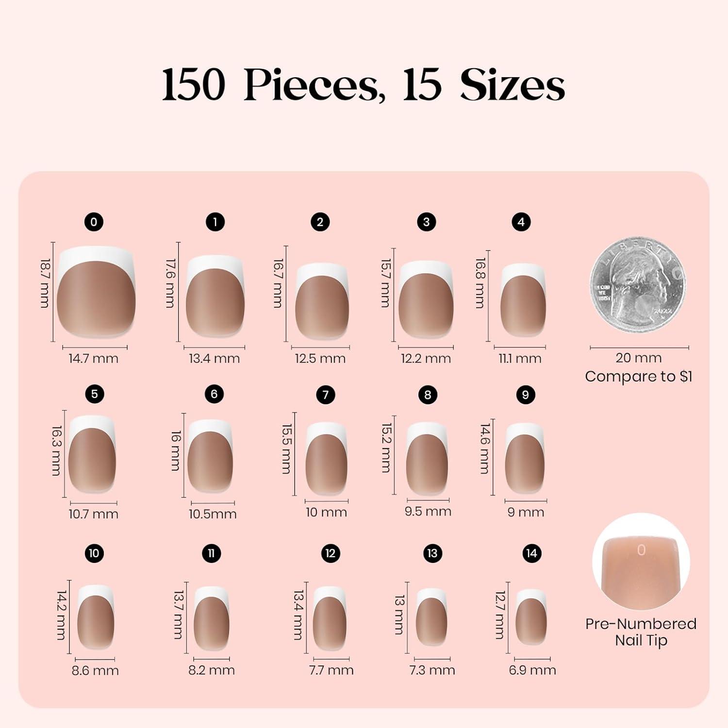 imageBeetles X Press Plus on Nails Kit Summer Pretty Box with Picnic Basket AllinOne Summer French Tips Press on Nails Kit with Nail Gels and Tools Best Gift for Girls Women2025 Limited EditionDShort Square