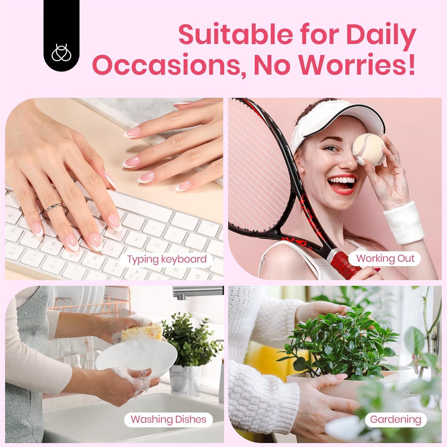 imageBeetles X Press Plus on Nails Kit Summer Pretty Box with Picnic Basket AllinOne Summer French Tips Press on Nails Kit with Nail Gels and Tools Best Gift for Girls Women2025 Limited Edition2Beetles X Press Kit2