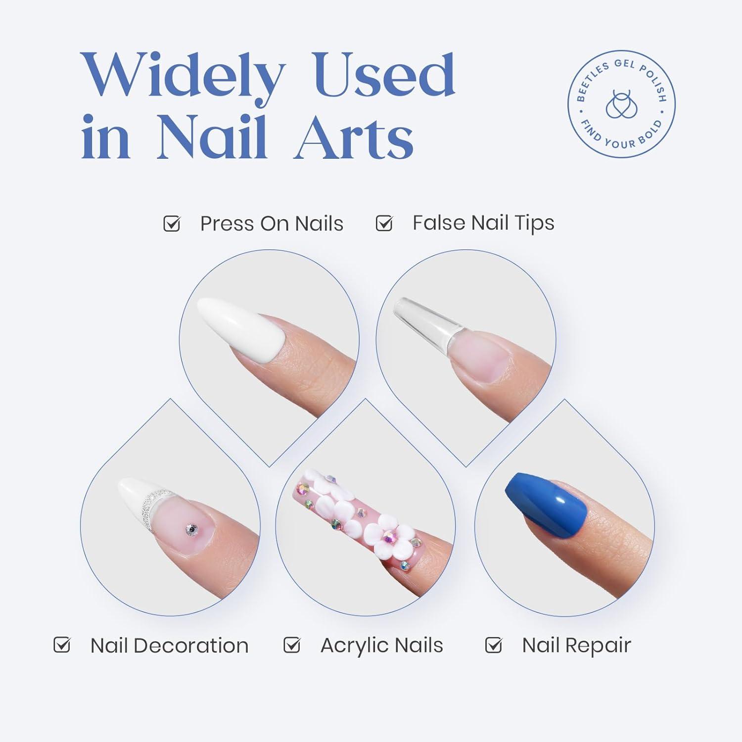 imageBeetles X Press Plus on Nails Kit Summer Pretty Box with Picnic Basket AllinOne Summer French Tips Press on Nails Kit with Nail Gels and Tools Best Gift for Girls Women2025 Limited EditionZ10ml Nail Glue