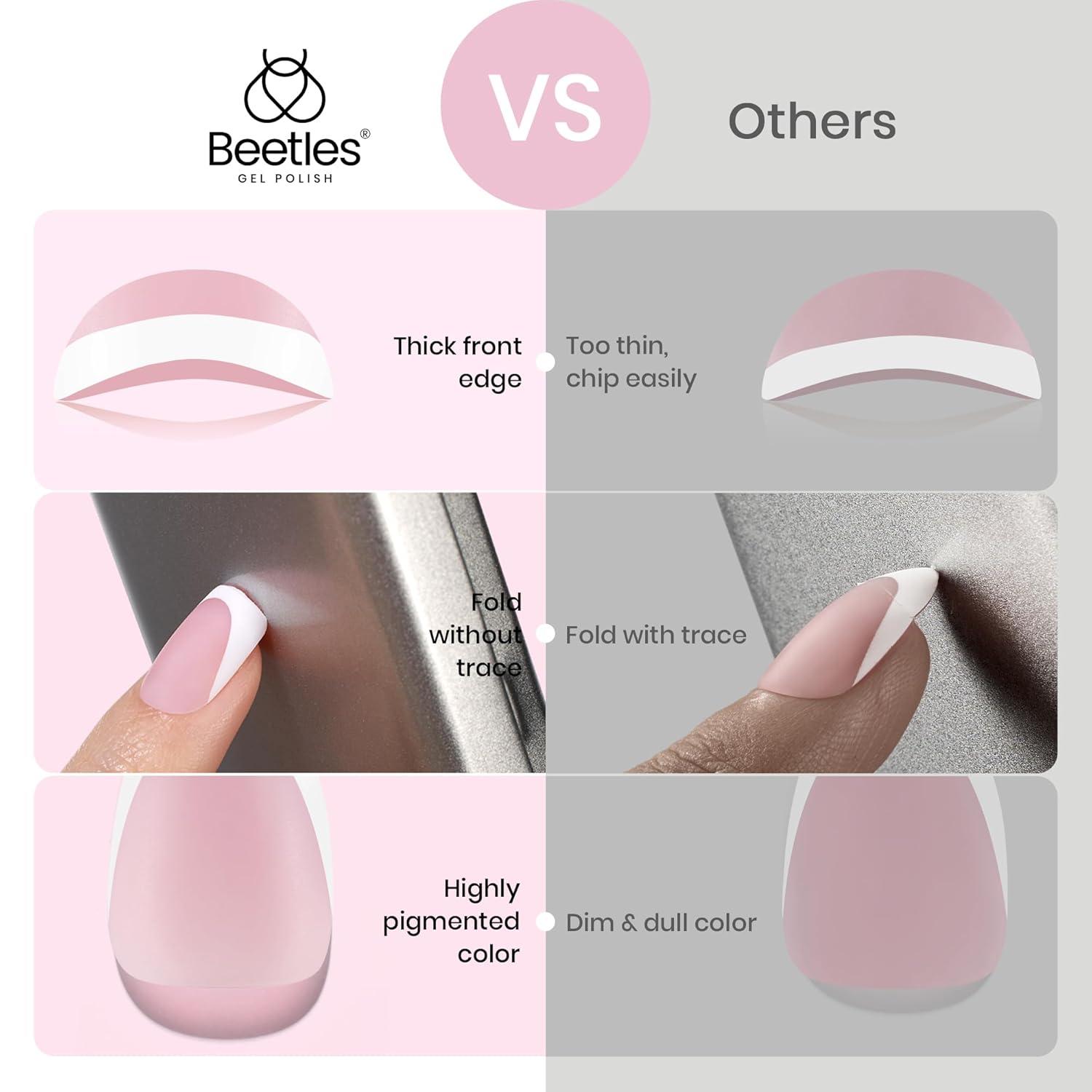 imageBeetles X Press Plus on Nails Kit Summer Pretty Box with Picnic Basket AllinOne Summer French Tips Press on Nails Kit with Nail Gels and Tools Best Gift for Girls Women2025 Limited EditionAShort Squaval