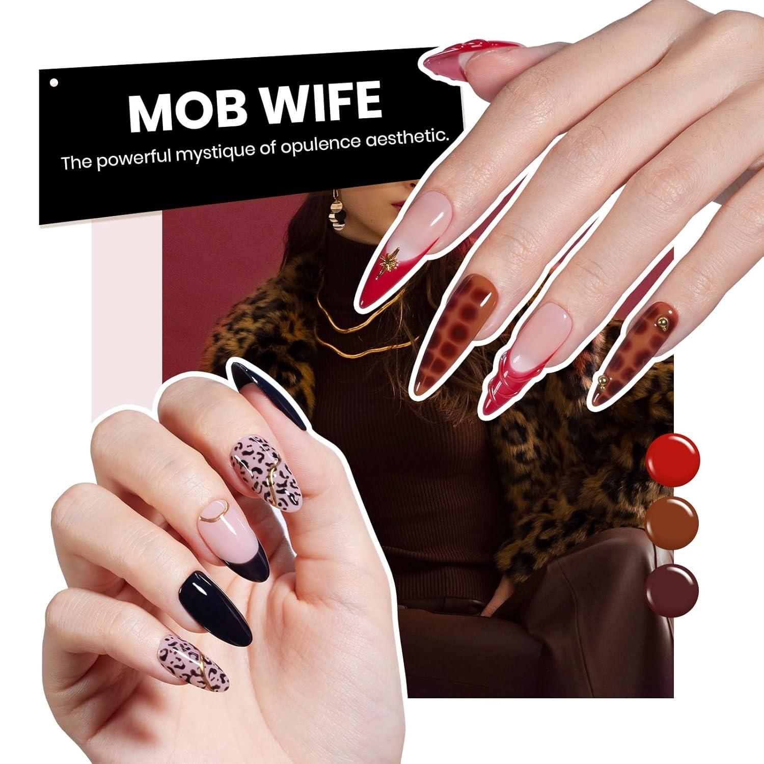 imagebeetles Gel Polish Kit Nude Gray Pink Blue Burgundy Glitter Gel Polish Set Modern Muse Collection with 3Pcs Base Matte Glossy Top Coat Soak off Uv Gel for Women0Transcendent Allure