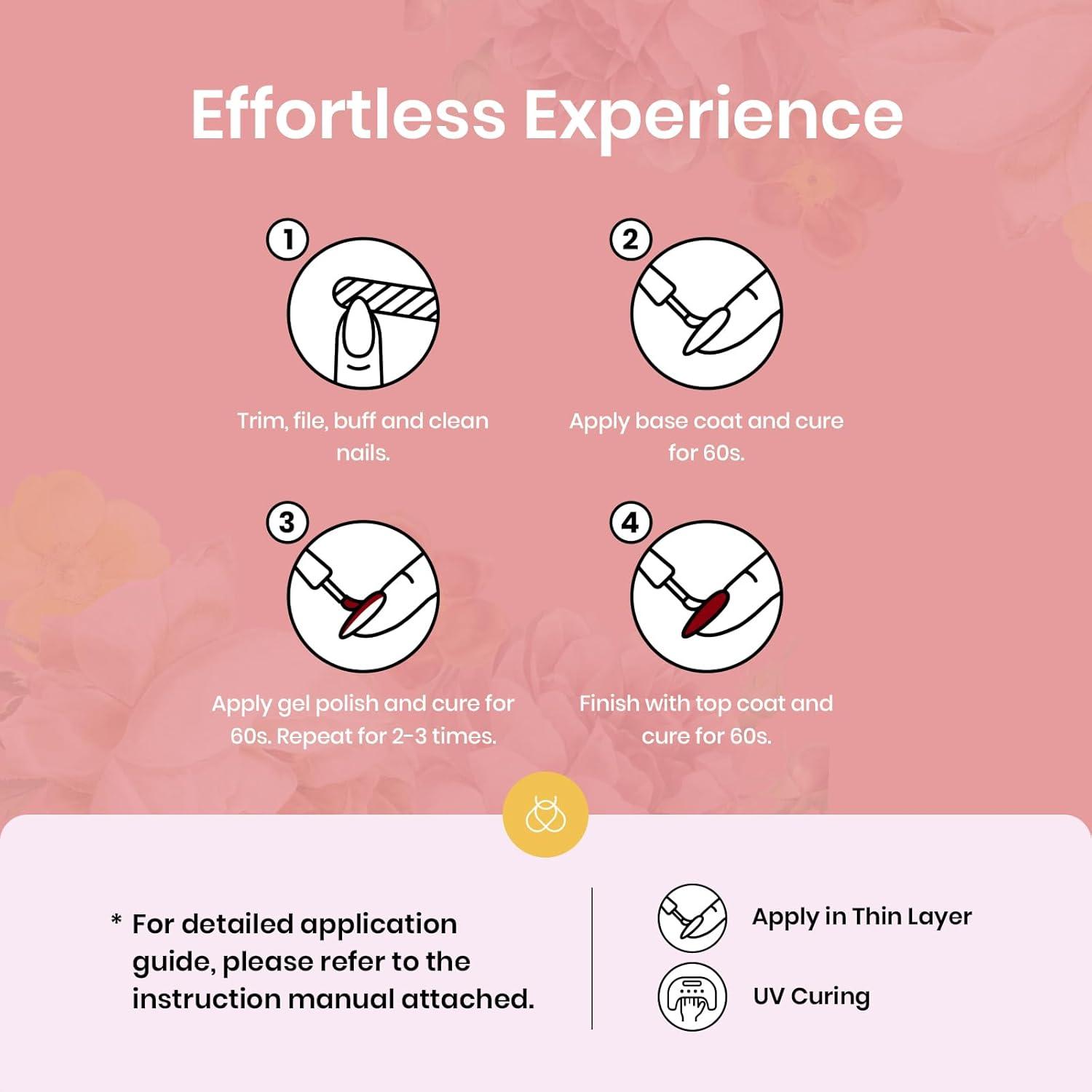 imagebeetles Gel Polish Kit Nude Gray Pink Blue Burgundy Glitter Gel Polish Set Modern Muse Collection with 3Pcs Base Matte Glossy Top Coat Soak off Uv Gel for WomenVerse of Flower