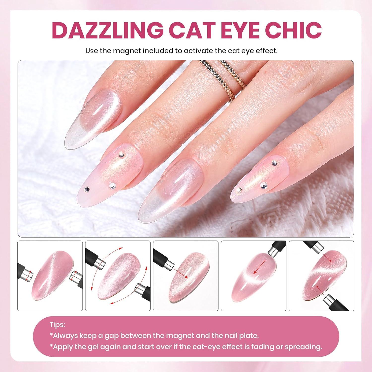 imagebeetles Gel Polish Set  23Pcs Macaroon Color Gel Nail Kit with Glossy Matte Top Coat Base Coat Yellow Pink White Purple Blue Glitter Bright Uv Nails Paradise Pastel Gel Christmas Gifts for Women20 colors Glowy Grace