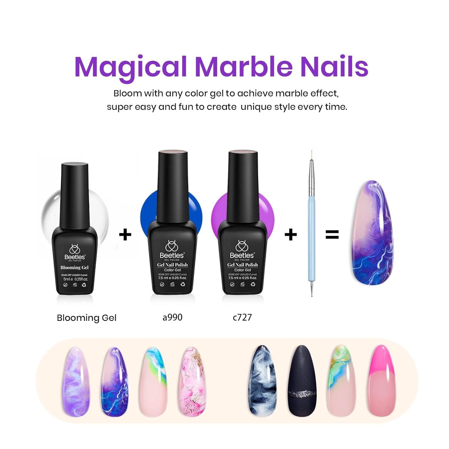 imagebeetles Gel Polish Set  23Pcs Macaroon Color Gel Nail Kit with Glossy Matte Top Coat Base Coat Yellow Pink White Purple Blue Glitter Bright Uv Nails Paradise Pastel Gel Christmas Gifts for Women320 Lightyears Away