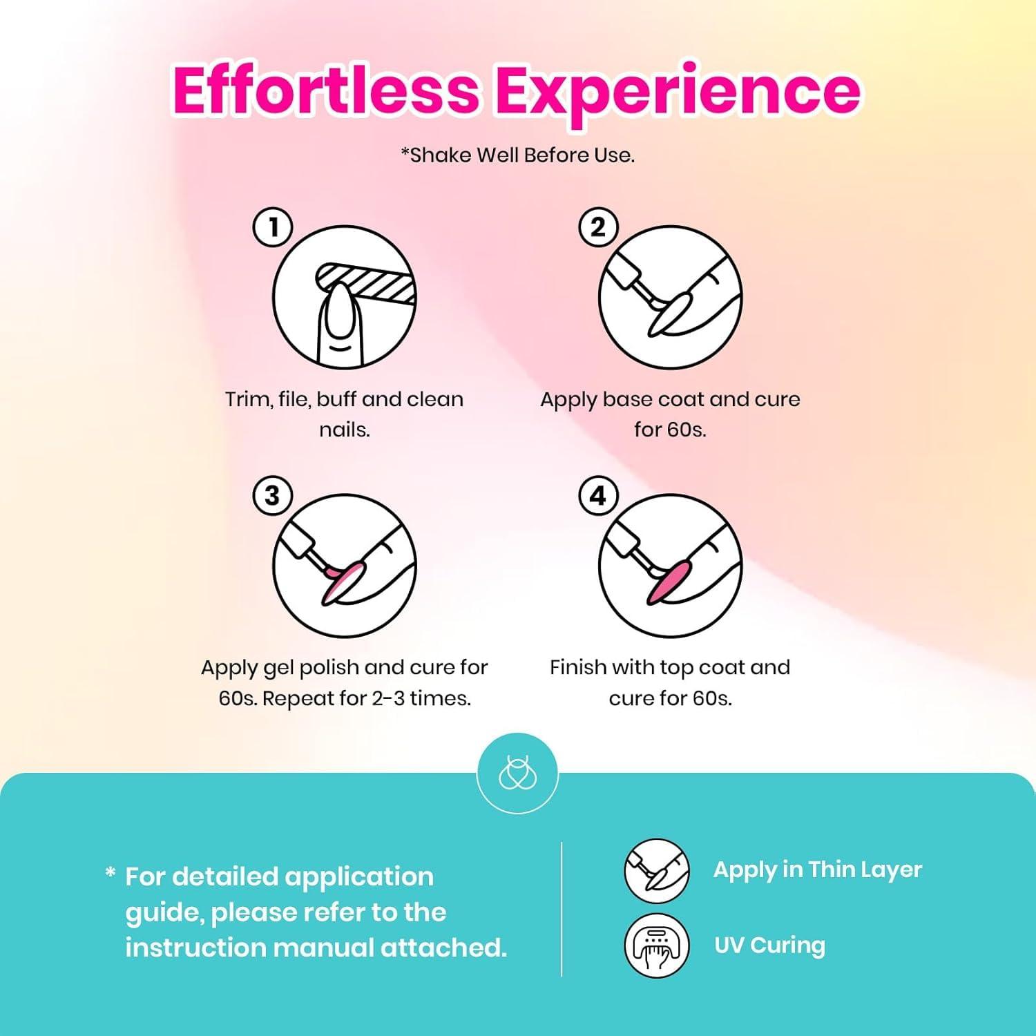 imagebeetles Gel Polish Set  23Pcs Macaroon Color Gel Nail Kit with Glossy Matte Top Coat Base Coat Yellow Pink White Purple Blue Glitter Bright Uv Nails Paradise Pastel Gel Christmas Gifts for WomenDiva of Divas