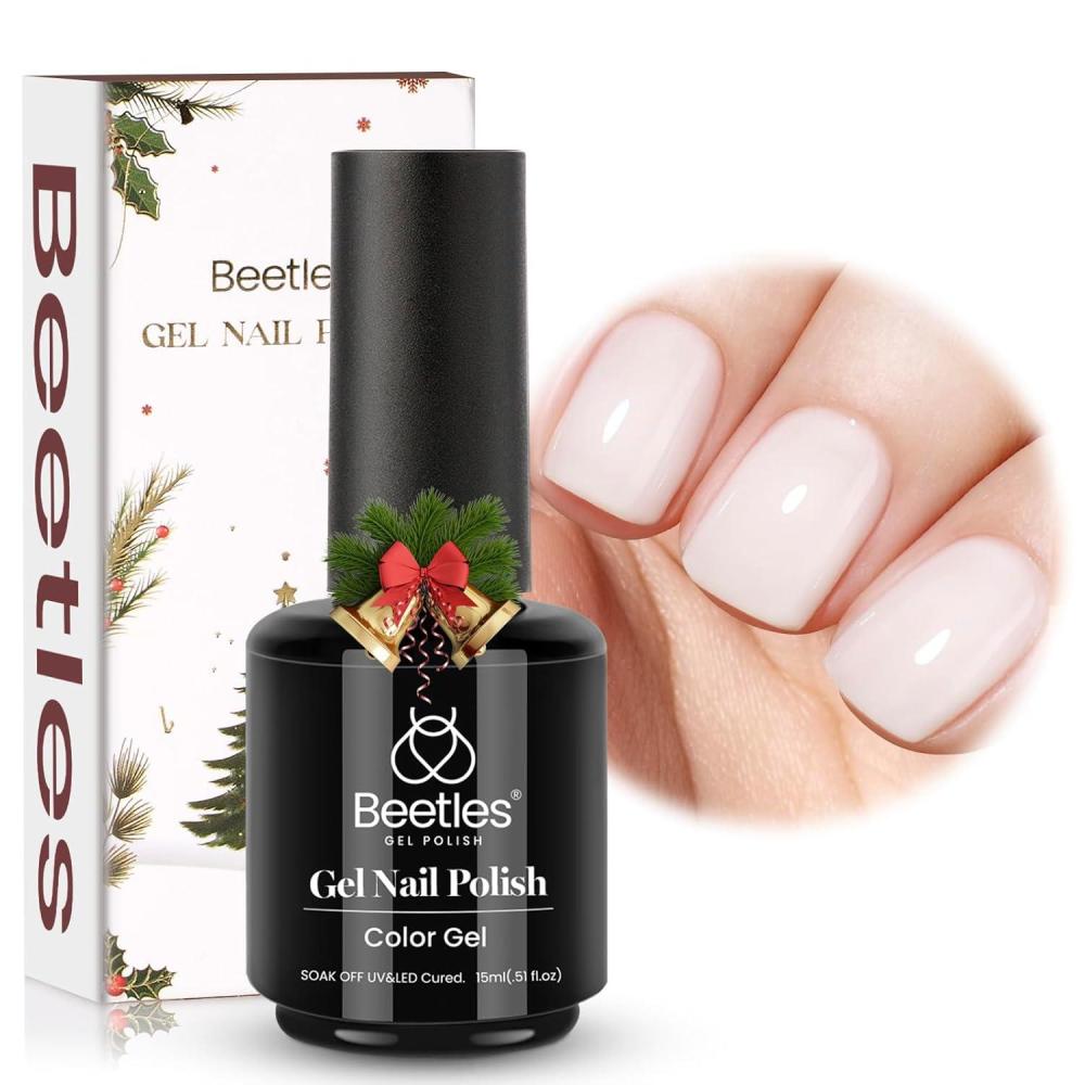 imageBeetles Galaxy Wish Silver Cat Eye Gel Nail Polish  15ML Christmas Silver Glitter Cat Eye Gel Polish with Magnet Soak Off UV Velvet Nail Polish Salon DIY Manicure Winter Gift for Women000Winters Glee