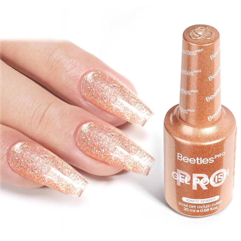 imageBeetles Pro Pink Gel Polish  Shake It Off 1 Pcs 20ml Nude Pink Color Gel Polish UV Nail Lamp Cure Needed Nail Arts SalonQuality Shine Long LastingIgnite Sparks