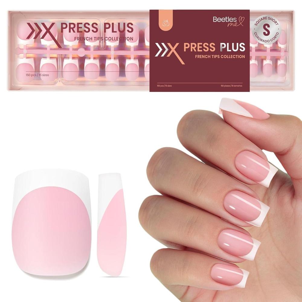 imageBeetles X Press Plus on Nails Kit Summer Pretty Box with Picnic Basket AllinOne Summer French Tips Press on Nails Kit with Nail Gels and Tools Best Gift for Girls Women2025 Limited Edition9Beetles X PressPearl French