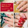 imageBeetles Christmas Limited Gel Top Coat Set 6Pcs 10ml Winter Sparkle Glitter Cat Eye Top Coat Gel Nail Polish No Wipe Long Lasting Soak Off U V LED New Year Manicure Salon DIY Gifts for Women