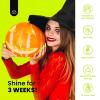 imageBeetles Halloween Gel Nail Polish  Luminous Orange Glow in the Dark Gel Polish Soak Off Uv LED Nail Lamp Halloween Nail Art Manicure Salon DIY Home 05Oz00Luminous Yellow