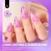 imageBeetles Halloween Gel Nail Polish  Luminous Orange Glow in the Dark Gel Polish Soak Off Uv LED Nail Lamp Halloween Nail Art Manicure Salon DIY Home 05OzViolet Night Dreamf273