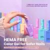 imageBeetles Jelly Gel Nail Polish Set  6 Colors 15ML Full Size Hema Free Nude Pink Brown Milky White Sheer Gel Polish Kit Translucent Effect Soak Off UV Colorful Bottle Gel Gift for WomenFairy Tale Dream