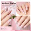 imageBeetles Nude Pink Gel Nail Polish  Misty Rose Jelly Gel Polish Hema Free Natural Nude Pink Nail Polish Nail Concealer Sheer Translucent Effect Soak Off UV Nail Art Manicure Gift for Women 15ML000Misty Rose
