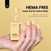 imageBeetles Nude Pink Gel Nail Polish  Misty Rose Jelly Gel Polish Hema Free Natural Nude Pink Nail Polish Nail Concealer Sheer Translucent Effect Soak Off UV Nail Art Manicure Gift for Women 15MLHemafree Yellow Gel Nail Polish