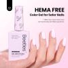 imageBeetles Nude Pink Gel Nail Polish  Misty Rose Jelly Gel Polish Hema Free Natural Nude Pink Nail Polish Nail Concealer Sheer Translucent Effect Soak Off UV Nail Art Manicure Gift for Women 15MLHemafree Cream Puff