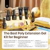 imageBeetles Poly Nail Gel Kit  6 Colors Jelly Nude Extension Kit with Slip Solution Builder Nail Enhancement for Beginner ampamp Professional Long Lasting DIY Home Christmas Gift for Women UV ampamp LED NeededChrome Blade