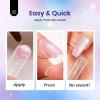 imageBeetles Poly Nail Gel Kit  6 Colors Jelly Nude Extension Kit with Slip Solution Builder Nail Enhancement for Beginner ampamp Professional Long Lasting DIY Home Christmas Gift for Women UV ampamp LED Needed0Mermaid Glow